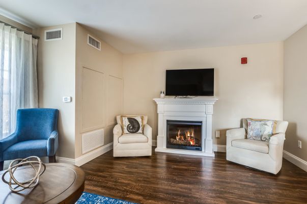 Fireplace, Interior, Wood Texture Flooring