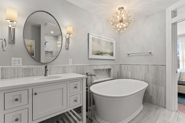 Bathroom, Dual Sink Vanities, Free Standing Baths, Interior