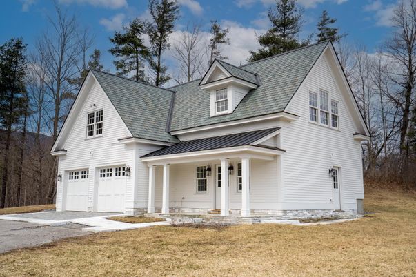 Attached, Exterior, Facade, Farmhouse