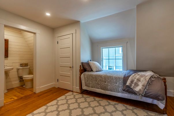 Bathroom, Bedroom, Interior, Recessed Lighting, Wood Texture Flooring