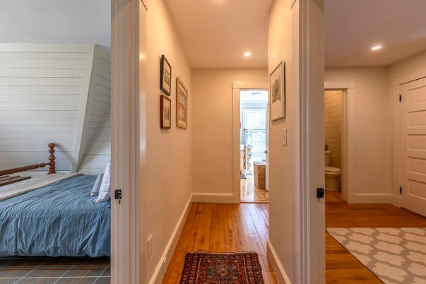 Bathroom, Bedroom, Interior, Recessed Lighting, Wood Texture Flooring