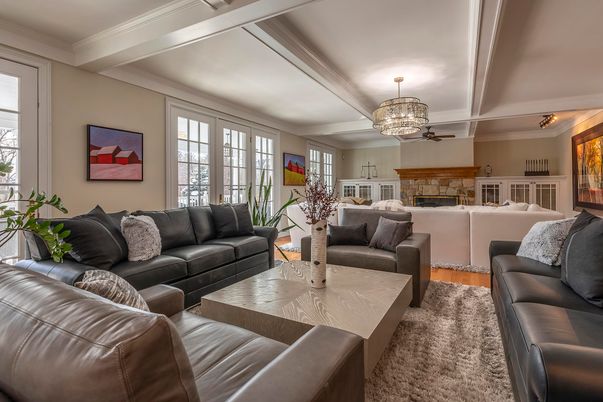 Chandelier, Fireplace, Interior, Living room, Wood Texture Flooring