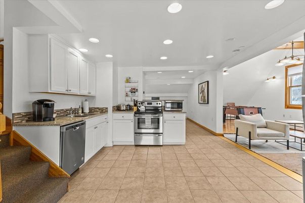 Interior, Kitchen, Recessed Lighting, Stainless Steel Appliances