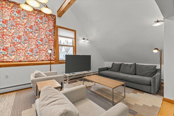 Interior, Living room, Wooden Beams
