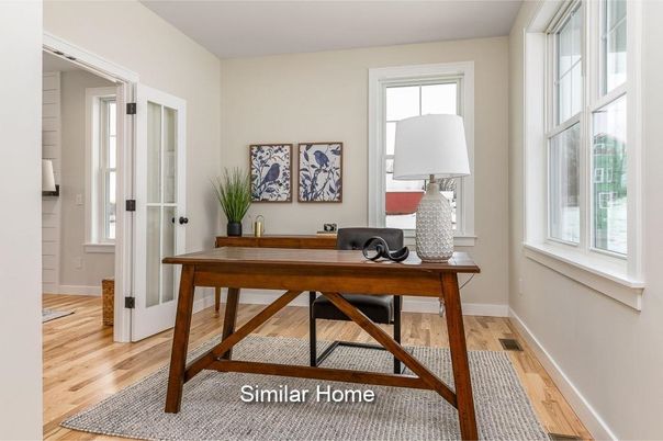 Home Office, Interior, Wood Texture Flooring