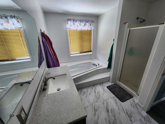 Bathroom, Glass Shower, Interior, Marble