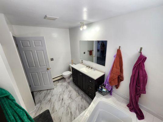 Bathroom, Dual Sink Vanities, Interior, Marble