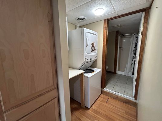 Interior, Utility Closets, Washer, Wood Texture Flooring