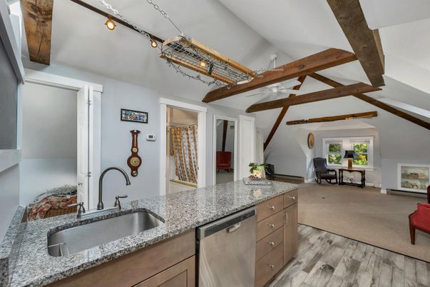 Interior, Kitchen, Wooden Beams, Wood Texture Flooring