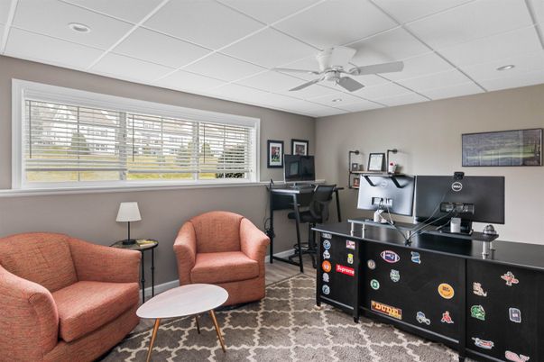 Home Office, Interior, Recessed Lighting