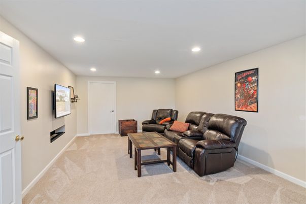 Interior, Living room, Recessed Lighting