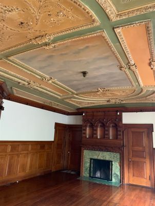 Fireplace, Interior, Wood Texture Flooring