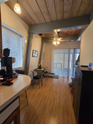 Dining room, Interior, Wooden Beams, Wooden Ceilings, Wood Texture Flooring