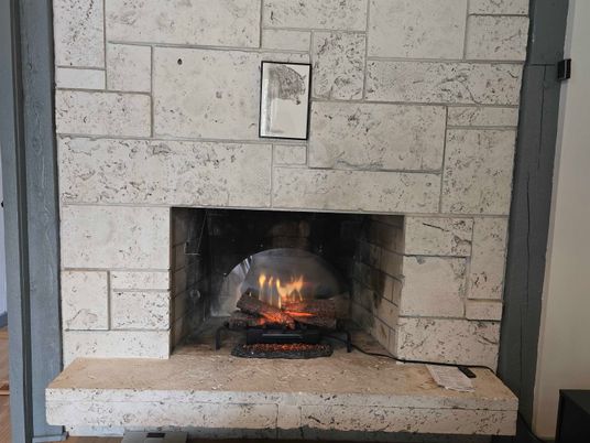 Fireplace, Interior, Stone Walls