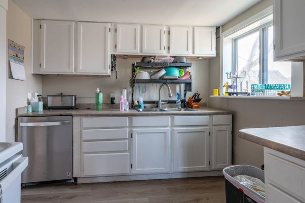 Interior, Kitchen, Wood Texture Flooring