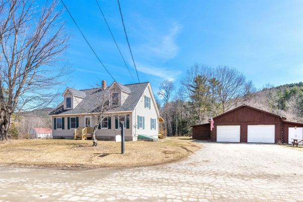 Backyard, Detached Garage, Exterior, Facade, Cape Cod