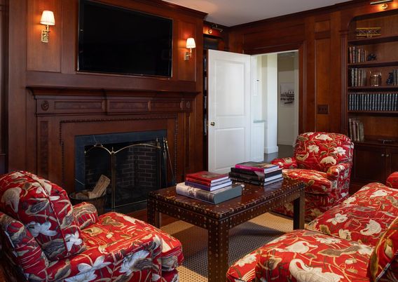 Fireplace, Interior, Living room, Wooden Walls