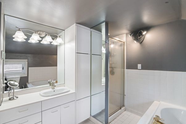 Bathroom, Dual Sink Vanities, Glass Shower, Interior