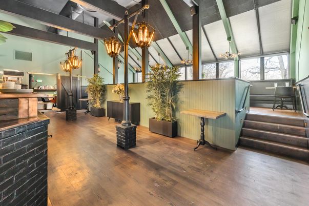 Chandelier, Interior, Wood Texture Flooring