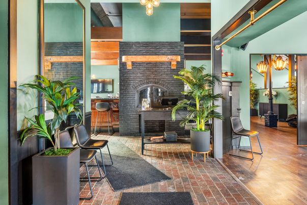 Fireplace, Interior, Pendant Lights