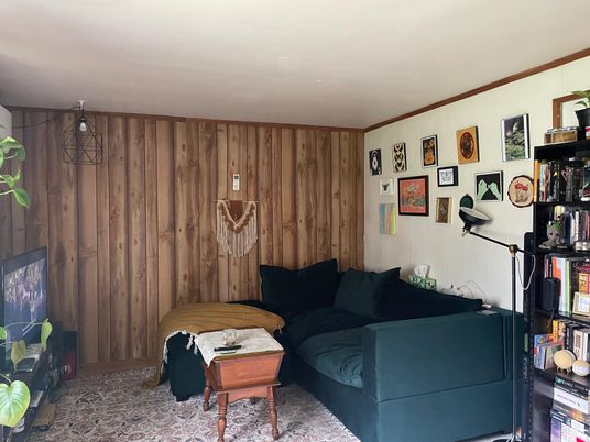 Interior, Living room, Wooden Walls