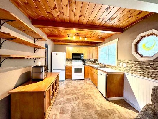 Interior, Kitchen, Stainless Steel Appliances, Wooden Beams, Wooden Ceilings