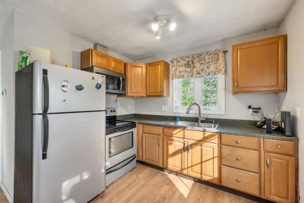Interior, Kitchen, Wood Texture Flooring