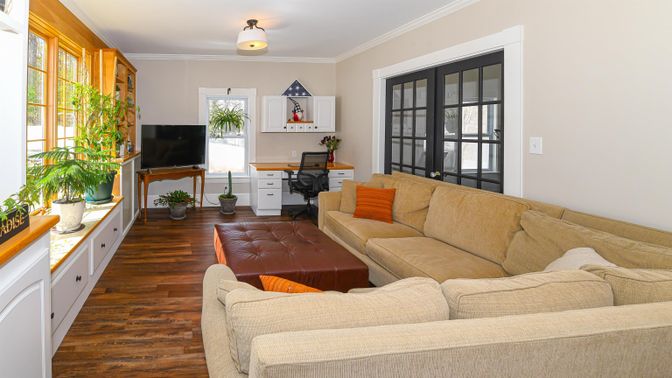Home Office, Interior, Living room, Wood Texture Flooring