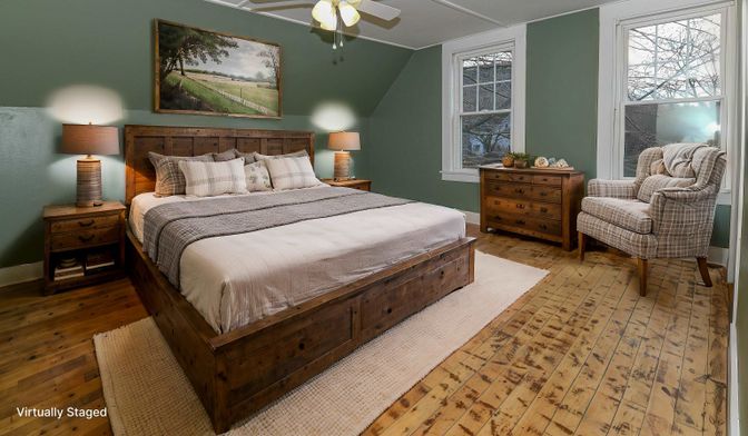 Bedroom, Interior, Wood Texture Flooring