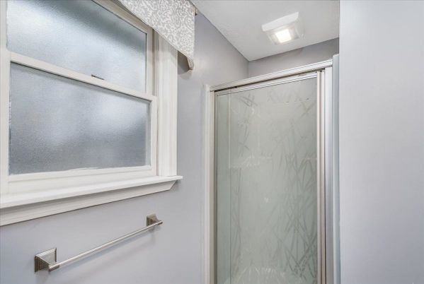 Bathroom, Glass Shower, Interior, Marble Walls