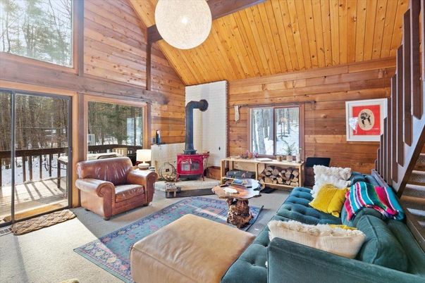 Interior, Living room, Wooden Ceilings, Wooden Walls