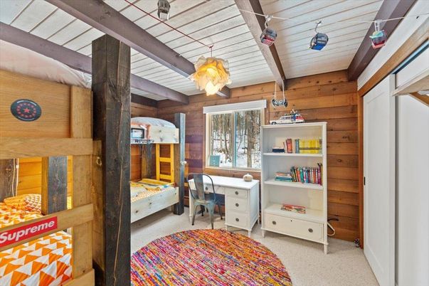 Home Office, Interior, Wooden Beams, Wooden Walls