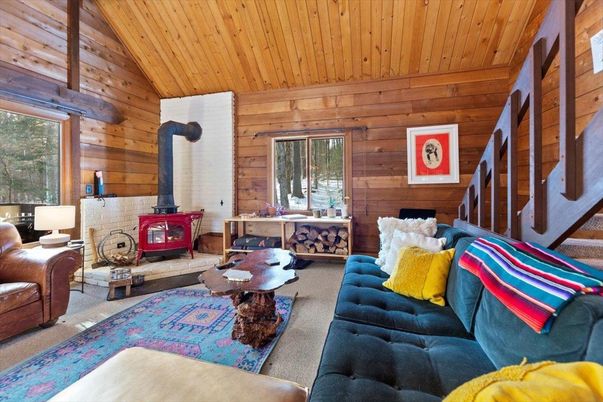 Fireplace, Interior, Living room, Wooden Ceilings, Wooden Walls