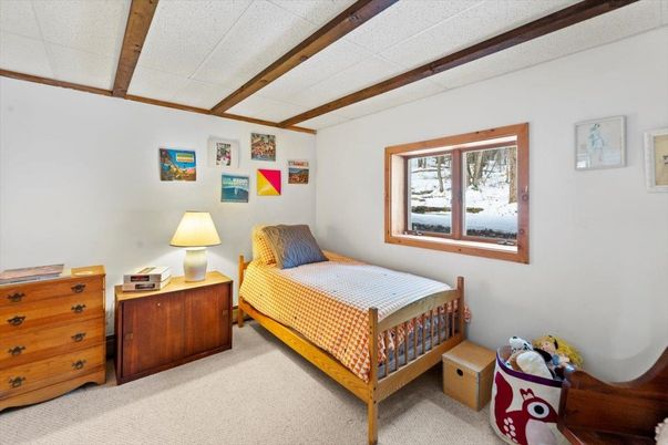 Bedroom, Interior, Wooden Beams