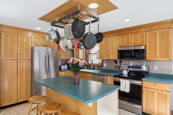 Interior, Kitchen, Recessed Lighting, Stainless Steel Appliances