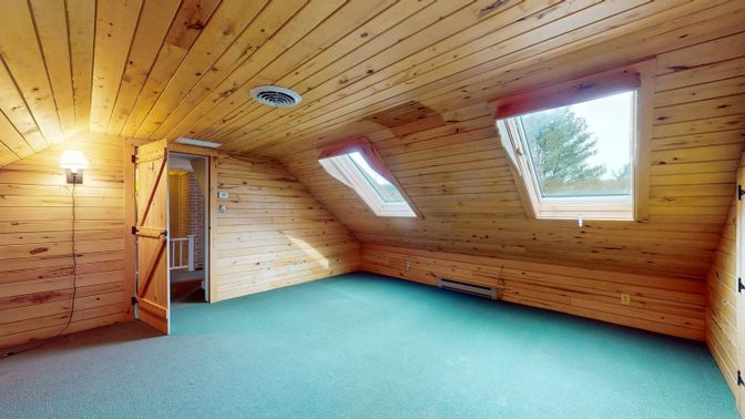 Empty room, Interior, Wooden Ceilings, Wooden Walls