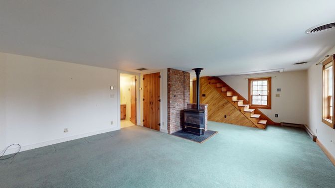Empty room, Fireplace, Interior