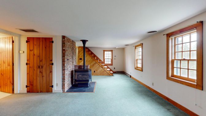 Empty room, Fireplace, Interior