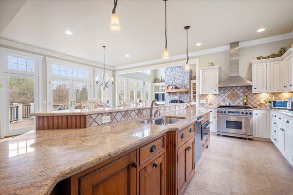 Interior, Kitchen, Pendant Lights, Recessed Lighting, Stainless Steel Appliances