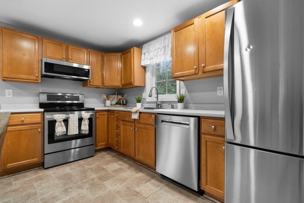 Interior, Kitchen, Recessed Lighting, Stainless Steel Appliances