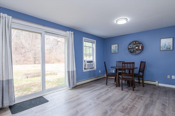 Dining room, Interior, Wood Texture Flooring