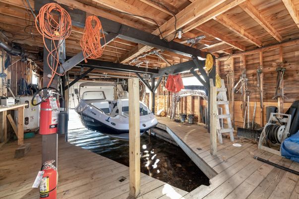 Garage, Interior, Wooden Beams, Wooden Ceilings, Wood Texture Flooring, Wooden Walls