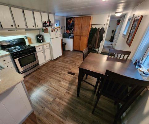 Dining room, Interior, Kitchen, Wood Texture Flooring