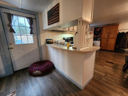 Interior, Kitchen, Wood Texture Flooring