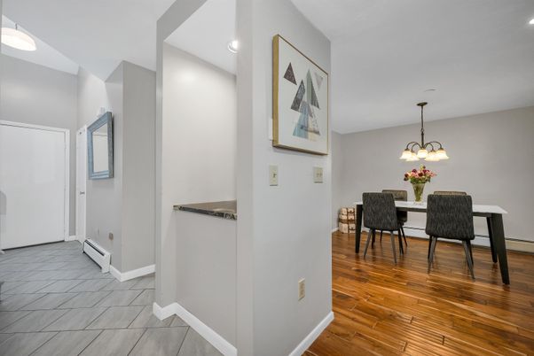 Chandelier, Dining room, Interior, Pendant Lights, Recessed Lighting, Wood Texture Flooring