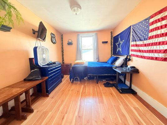 Bedroom, Interior, Wood Texture Flooring
