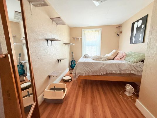 Bedroom, Interior, Wood Texture Flooring