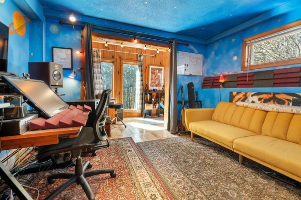 Home Office, Interior, Wood Texture Flooring