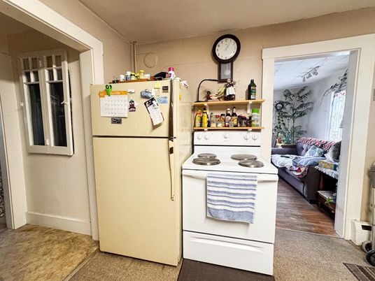 Interior, Kitchen, Wood Texture Flooring