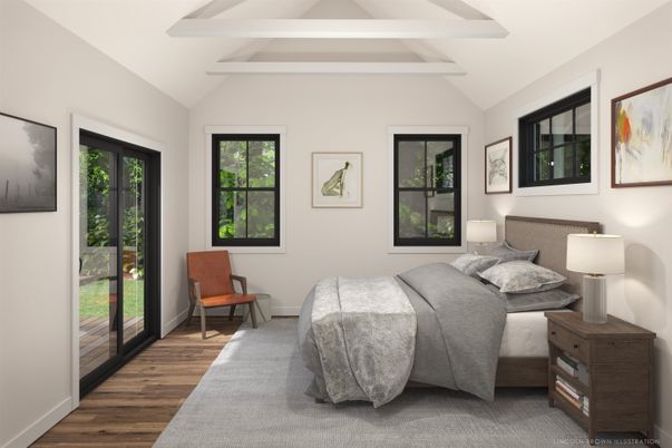 Bedroom, Interior, Wood Texture Flooring